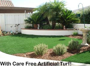Artificial Turf in a Lawn