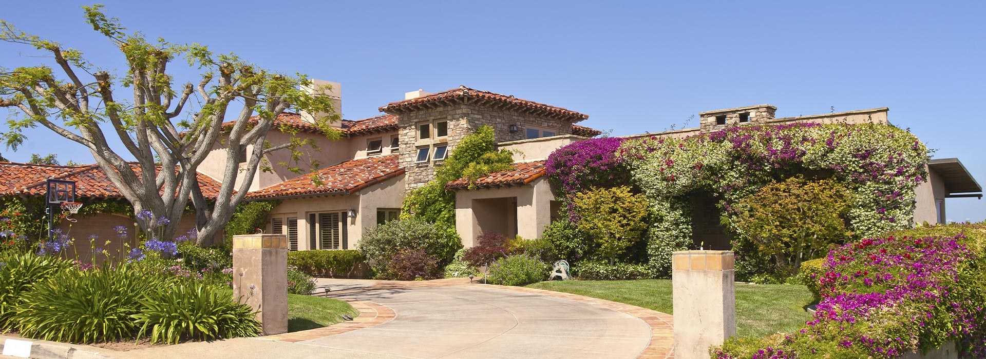 Home with Beautiful Landscaping